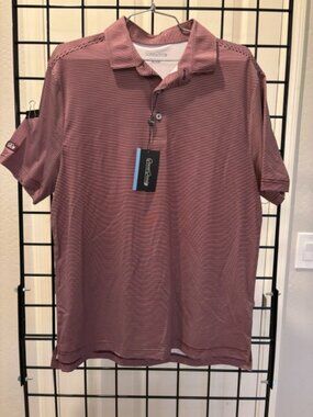 Good Good Golf Maroon Stripe Polo